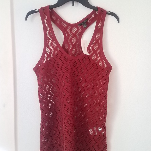*SOLD* Banana Republic Net Lace Racerback Tank - Picture 1 of 4